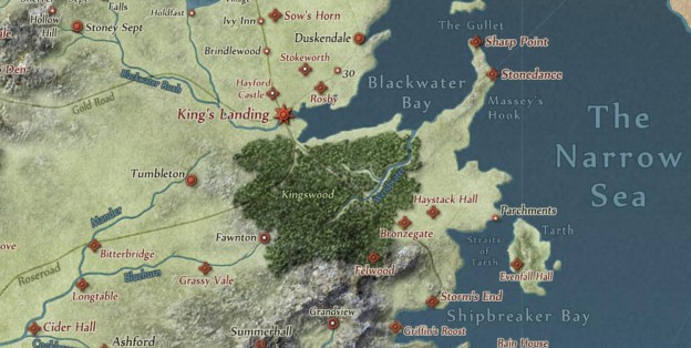 kings landing westeros carte